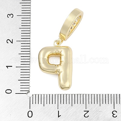 Латунные микропаве прозрачные подвески с фианитом KK-M289-01P-G-1