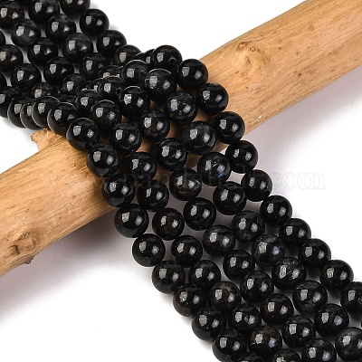 Природные астрофиллитовые бусины G-A202-01B-1