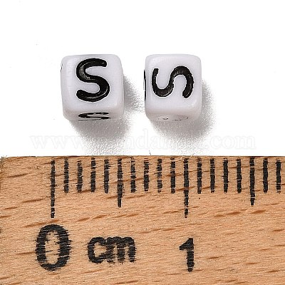 Непрозрачные акриловые бусины OACR-S076-01S-1