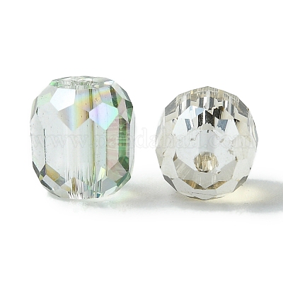 114шт прозрачные гальванические стеклянные бусины GLAA-K064-09A-1