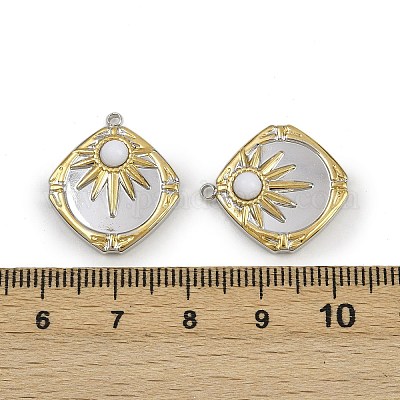 Натурального белого нефрита подвески STAS-L302-16GP-1