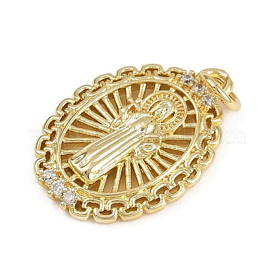 Латунные микро проложить кубического циркония подвески KK-D409-49G-02-1