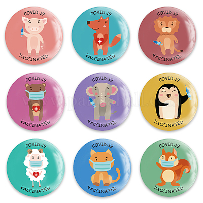 Брошь из белой жести JEWB-WH0013-004-1