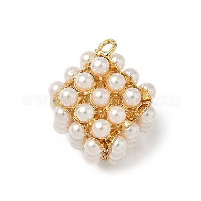 Подвески из искусственного жемчуга KK-K293-43B-02-1