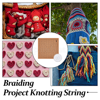 Квадратные пробковые коврики для вязания TOOL-WH0005-17A-1