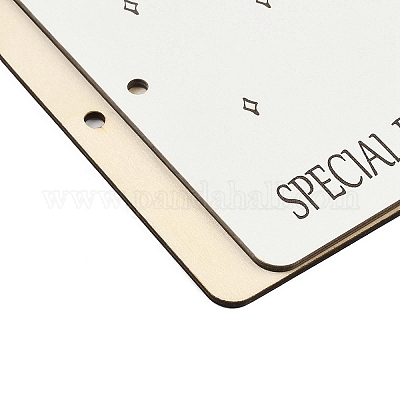 Печатная деревянная папка-регистратор с одним кольцом DIY-XCP0003-83E-1