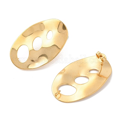 Фурнитура для сережек-гвоздиков из нержавеющей стали 304 EJEW-R151-01G-08-1