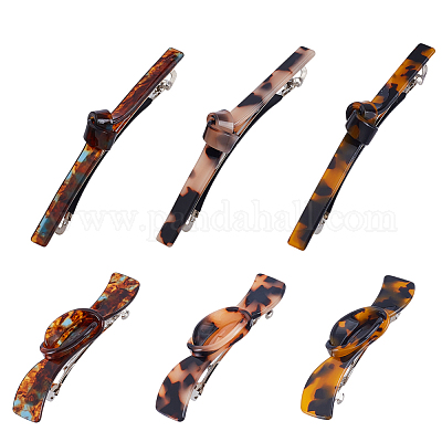 6 шт. 6 стиля заколки для волос с уксусной кислотой и железом PHAR-GA0001-02-1