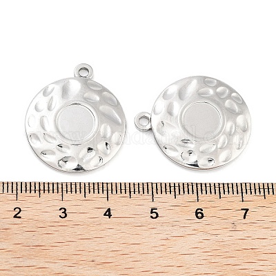 Подвеска-кабошон из не тускнеющей нержавеющей стали 304 STAS-P364-09P-1