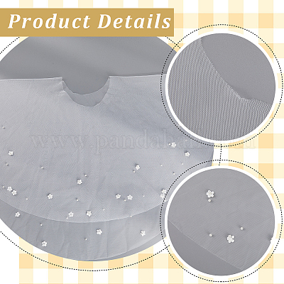 Воротники из полиэстера и тюля для женщин AJEW-WH20072-25B-1