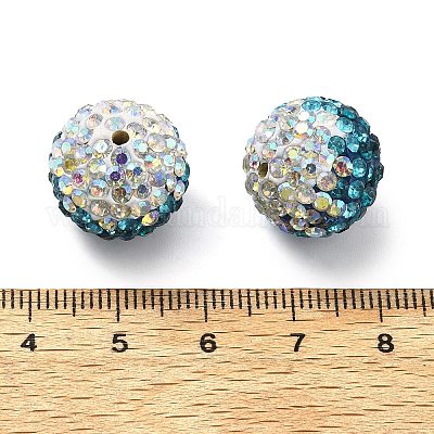 Градиентный дизайн полимерная глина стразы бусины CLAY-NH0001-03D-1