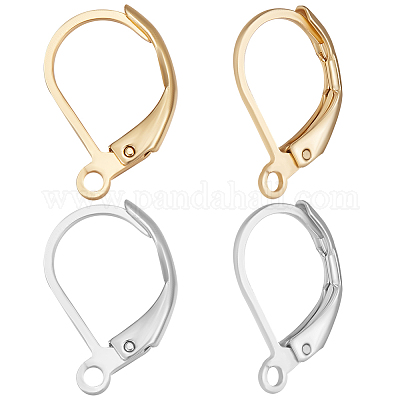 100 шт. 2 шт. фурнитура для сережек из нержавеющей стали 304 с застежкой-молнией STAS-BBC0002-57-1