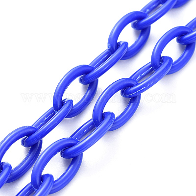 Персонализированные ожерелья-цепочки из абс-пластика NJEW-JN03254-05-1