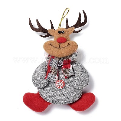 Рождественские украшения из полиэстера с подвесками из смолы FIND-D030-01B-1