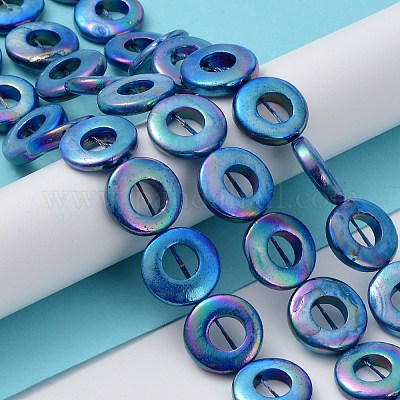 Натуральные пресноводные окрашенные бусы из ракушек BSHE-P033-01C-1