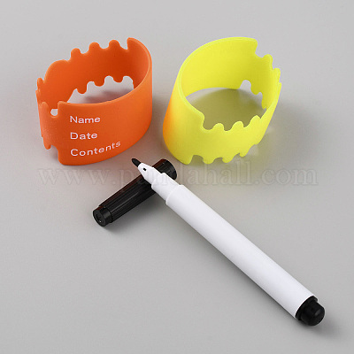 Силиконовый нескользящий термостойкий многоразовый стаканчик для детской бутылочки DIY-WH0430-071-1