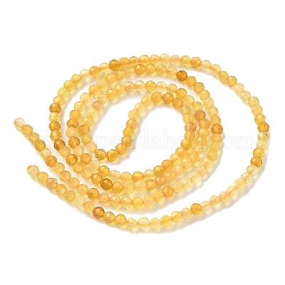 Природные желтые опал бусины пряди G-D306-A05-2mm-1