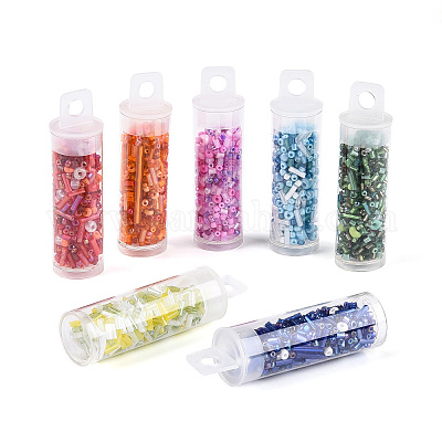 7 бутылка наборы стеклянных бусин своими руками DIY-N006-02D-1