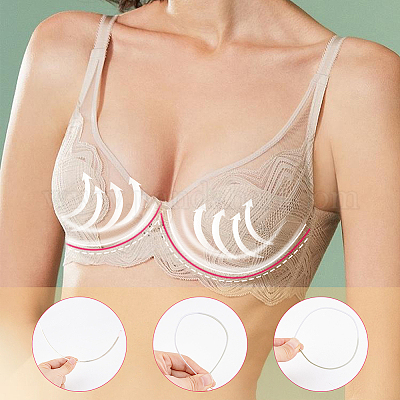 6 PAIRS STAINLESS STEEL UNDERWIRE REPLACEMENT BRA MAKING SUPPLIES CUP D