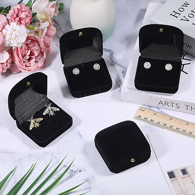 Флокированные коробки для хранения сережек CON-WH0086-189-1