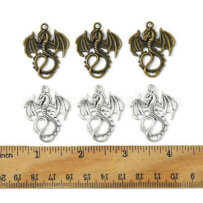 30 шт. 2 цвета подвески из сплава в тибетском стиле TIBEP-FS0001-17-1