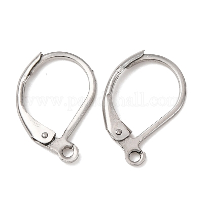 Фурнитура для сережек с застежкой-рычагом из хирургической нержавеющей стали 316l STAS-E194-03P-1