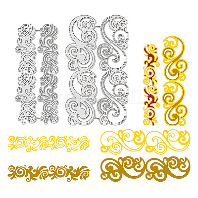 Углеродистая сталь разрезает трафареты DIY-WH0309-1560-1