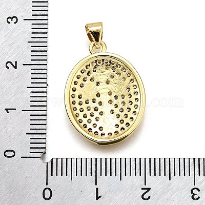 Стойки обшивки латунь микро проложить Циркон подвеску KK-K401-87G-1