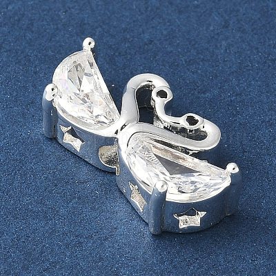 Латунные микро проложить кубического циркония бусы KK-A253-07S-1