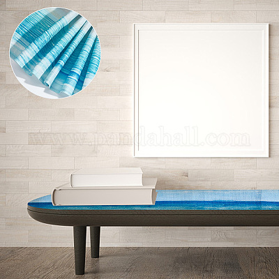 2 шт. 2-х стилевая градиентная летняя пляжная мешковина для стола AJEW-DR0001-17-1