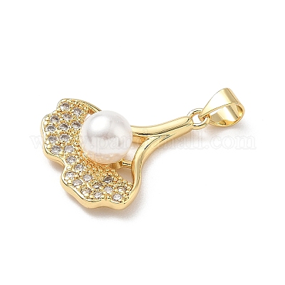 Латунные микро проложить кубического циркония подвески KK-D426-12G-1