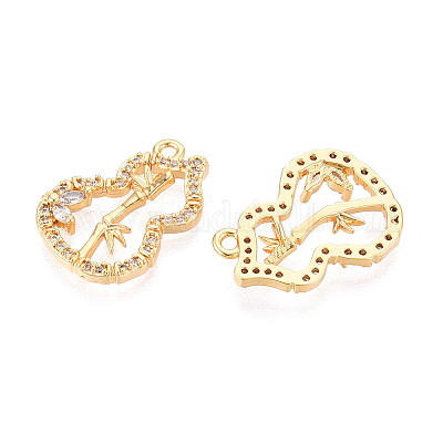 Латунные микро проложить кубического циркония подвески KK-N263-51G-1