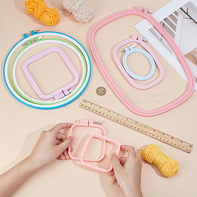 7 шт. 7 стиля регулируемых пялец из АБС-пластика EMBR-OC0001-01-1