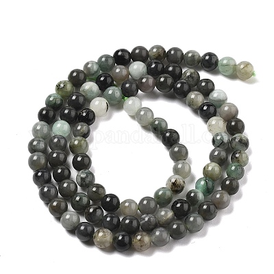 Нити из синтетических изумрудных бусин G-A262-A03-4mm-1-1