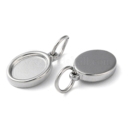 Подвеска-кабошон из нержавеющей стали 304 X-STAS-Q308-01P-1