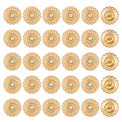 30 шт. пуговицы из цинкового сплава с 1 отверстиями BUTT-MA0001-14-1