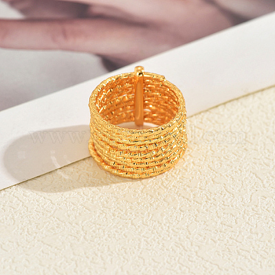 Многослойные линейные кольца из металла для женщин MZ7157-1