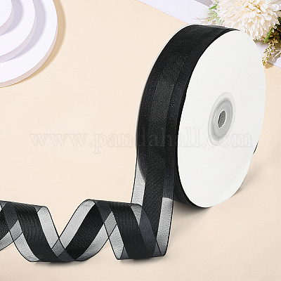 1 рулон однотонных лент из органзы ORIB-CY0001-02N-1