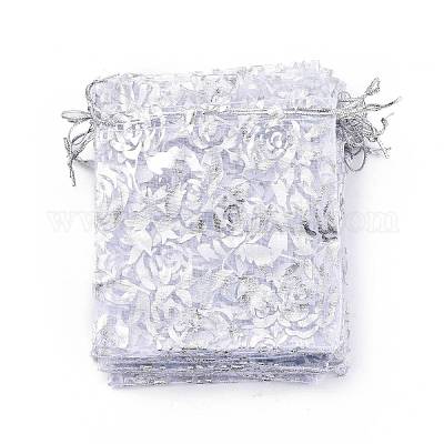 Розы из органзы мешки печатается X-OP-R021-10x12-03-1