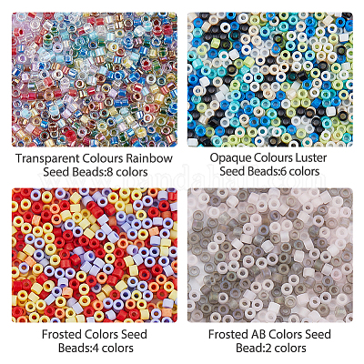 100 г 20 вида цилиндрических бусин SEED-DC0001-12-1