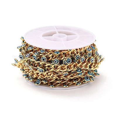 Латунные граненые бордюрные цепи ручной работы CHC-C020-07G-01-NR-1