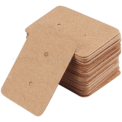 300 шт. бумажные карточки для демонстрации сережек с отверстием для подвешивания CDIS-SP0001-05B-1