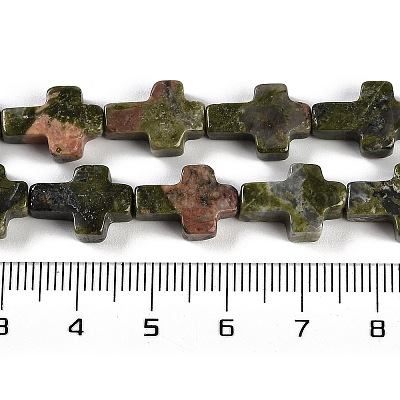 Природные Unakite бисер нитей G-I369-A08-01-1