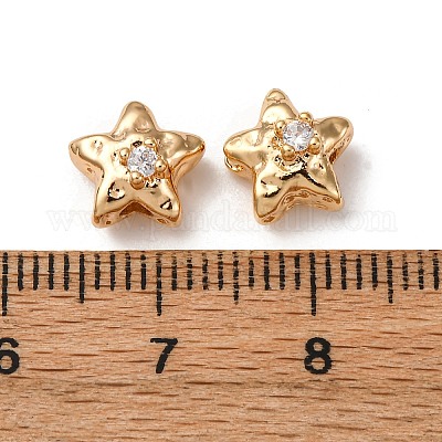 Латунные микропаве из прозрачного кубического циркония KK-Z112-41G-1