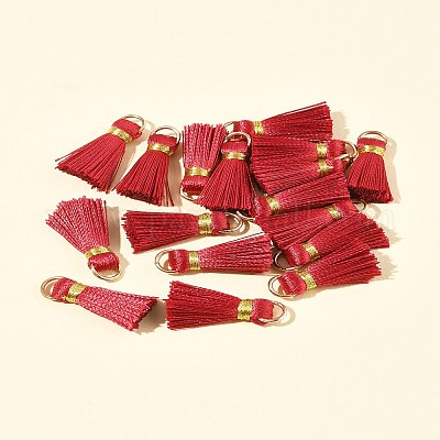 20 шт. украшения из поликоттона (полиэстер-хлопка) ручной работы в виде кисточек FIND-FS0003-27D-1