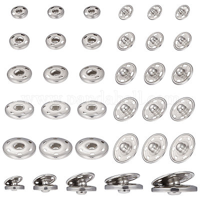 Wholesale UNICRAFTALE 75 Sets 5 Style 202 Stainless Steel Sew-On