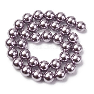 Гальванические оболочки жемчужные бусы пряди BSHE-G041-12mm-02-1