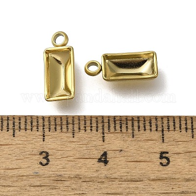 Ионное покрытие (ip) нержавеющая сталь 304 подвеска кабошон оправа STAS-I310-24G-1