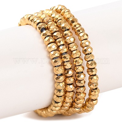 Гальванические нити из синтетических немагнитных гематитовых бусин G-H027-E01-02-1