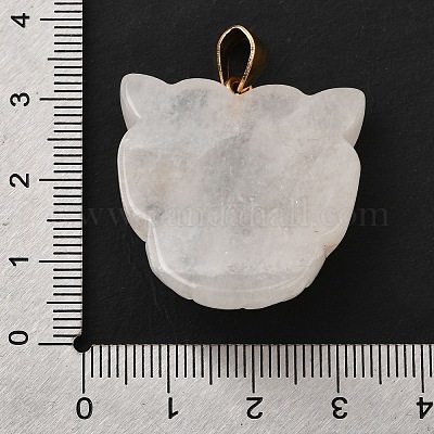 Подвески из натурального кварцевого кристалла и синтетической бирюзы G-Z090-02G-01-1